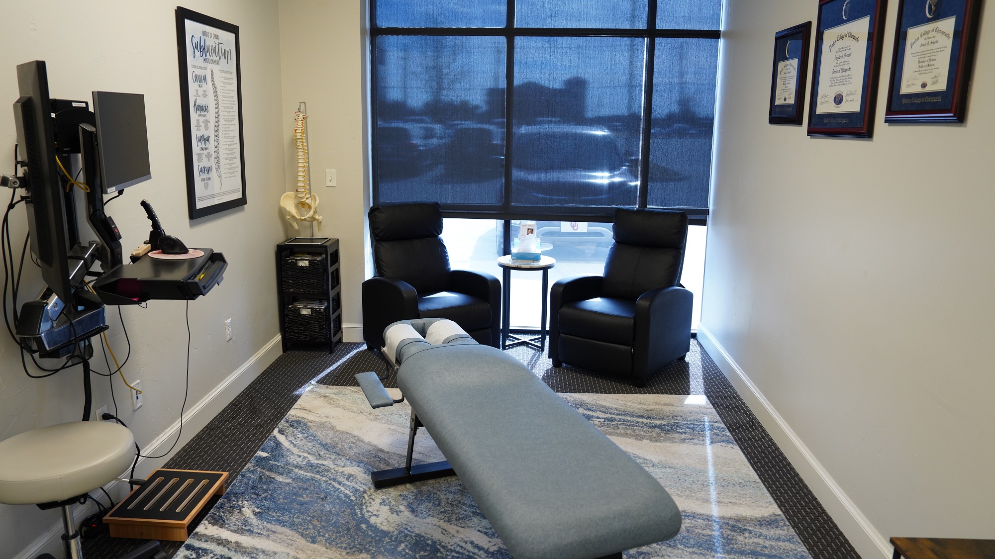 Inside Norman Regional Chiropractic and Wellness clinic.